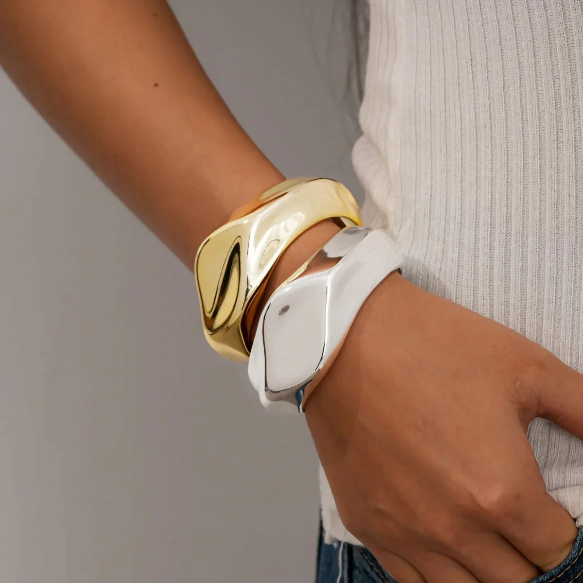 Irregular Bangle Bracelets