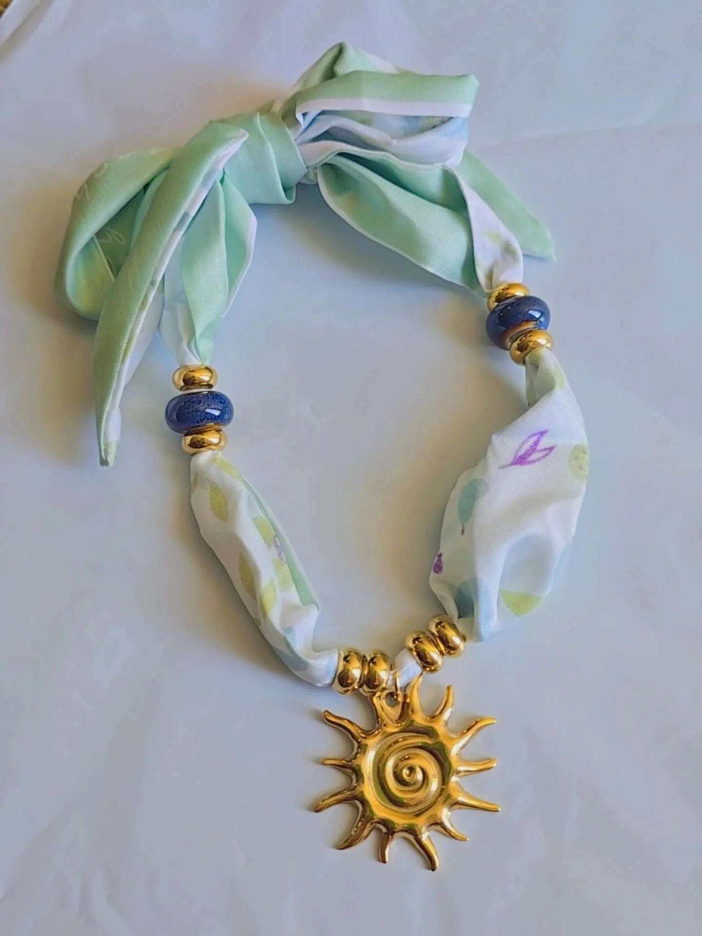 Bandana Sun Charm Necklace