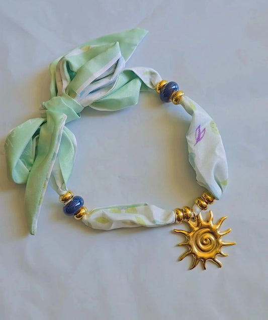 Bandana Sun Charm Necklace