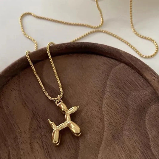 Cute Balloon Puppy Necklace
