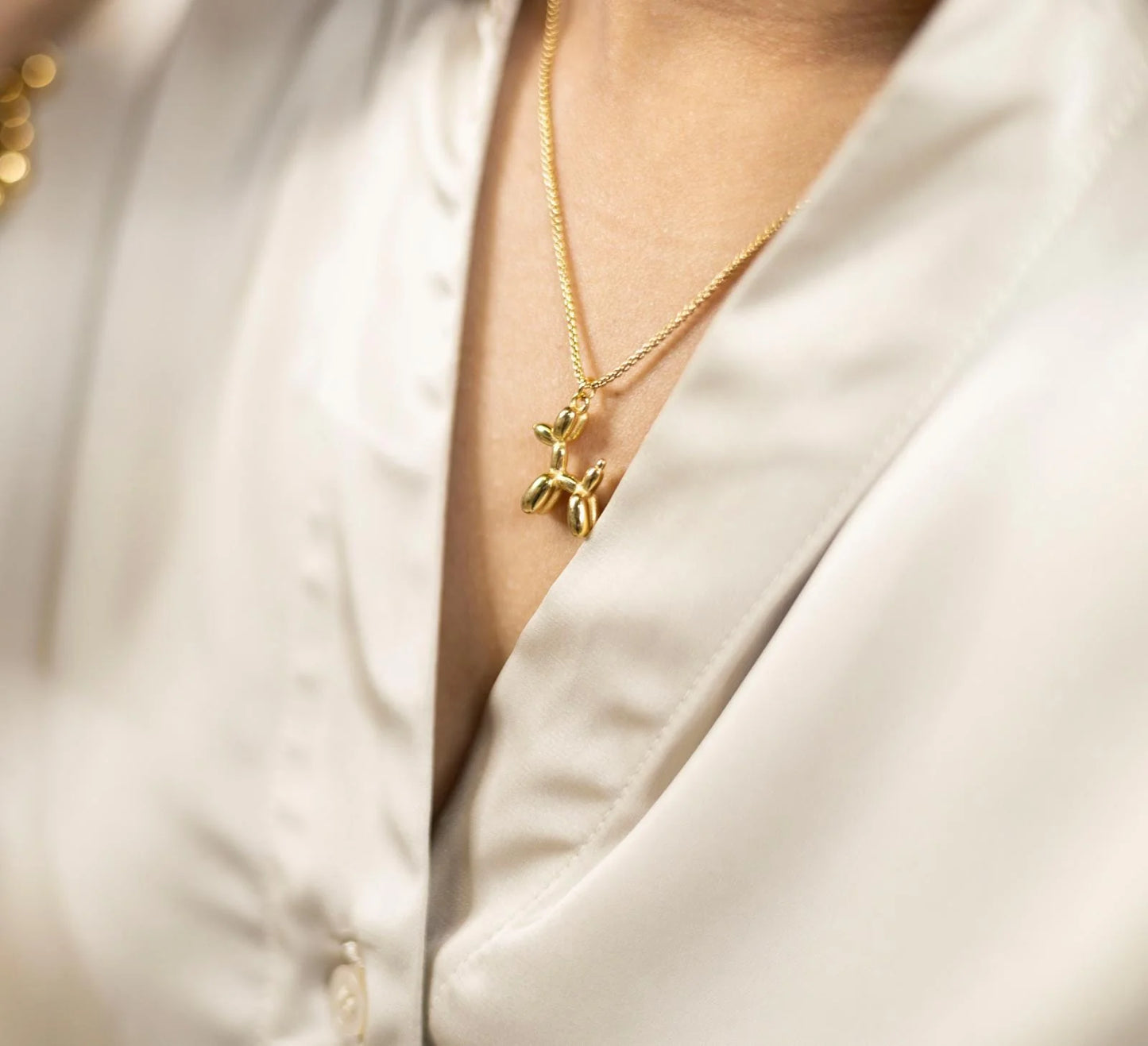 Cute Balloon Puppy Necklace