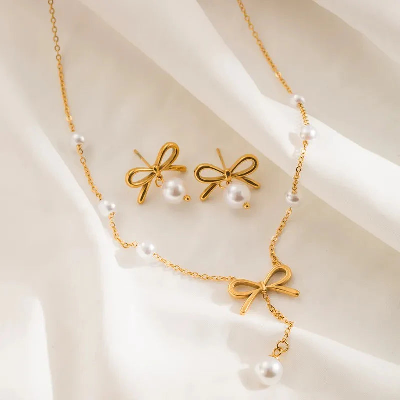 Cute Bow Knot Jewelry Set