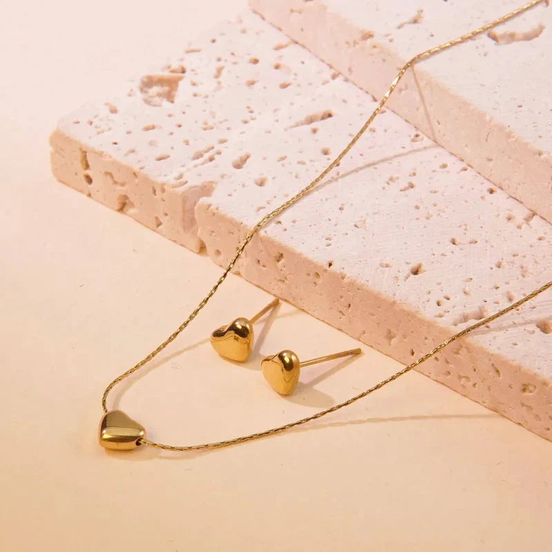 Heart Shape Necklace Set