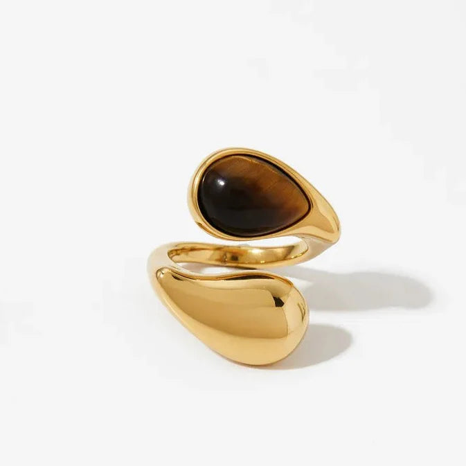 Modern Pearl Open Ring