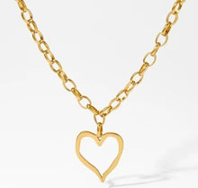 Big Golden Heart Necklace