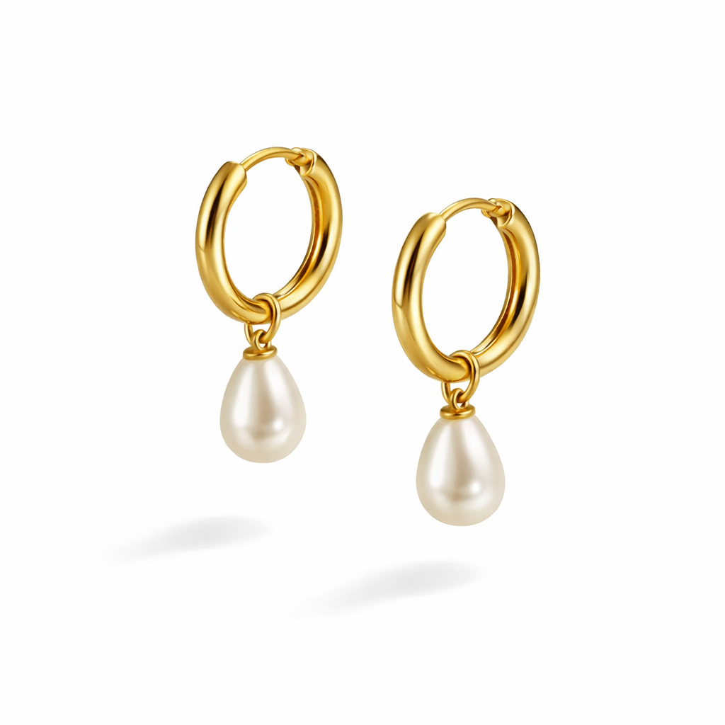 Elegant White Pearl Necklaces Set