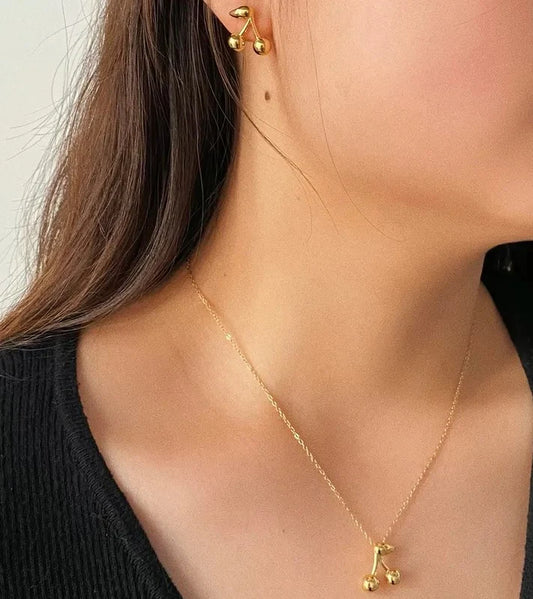 Gold Cherry Set 2 pcs