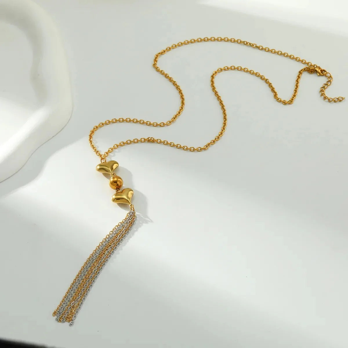 Long Fashion Heart Necklace