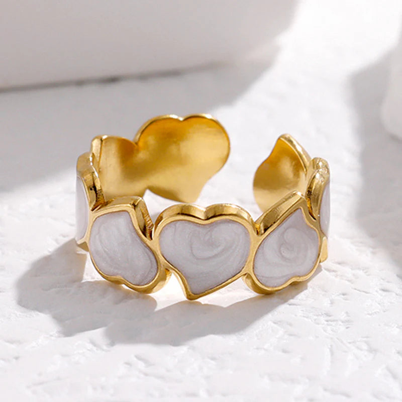 Sweet Multi Heart Ring