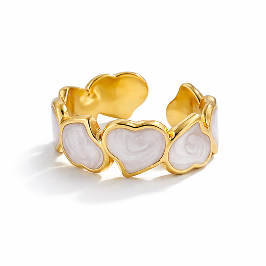 Sweet Multi Heart Ring